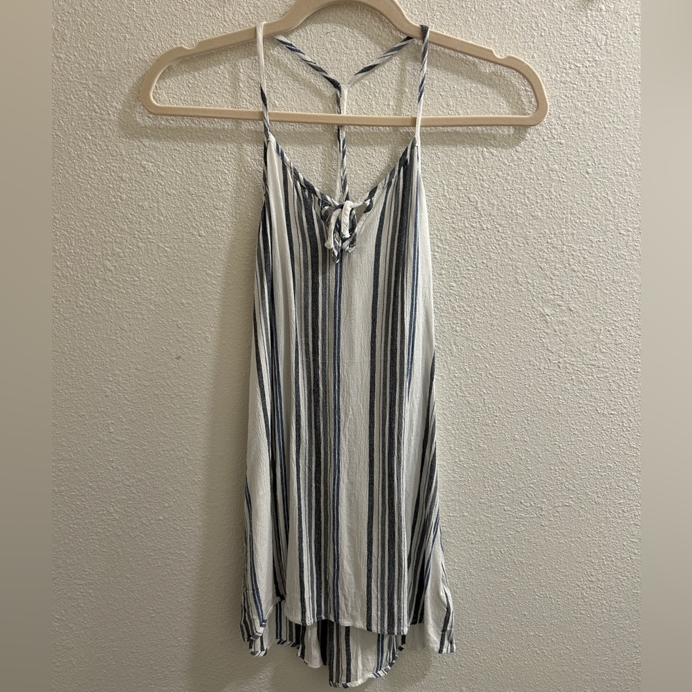 O'Neill Sable Tank Dress Cover Up Girls Blue and White Striped